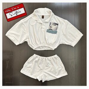 😍Taylor Swift Polo Shirt and Shorts Set😍